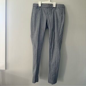Banana republic women’s mid rise skinny Sloan pant navy white size 0